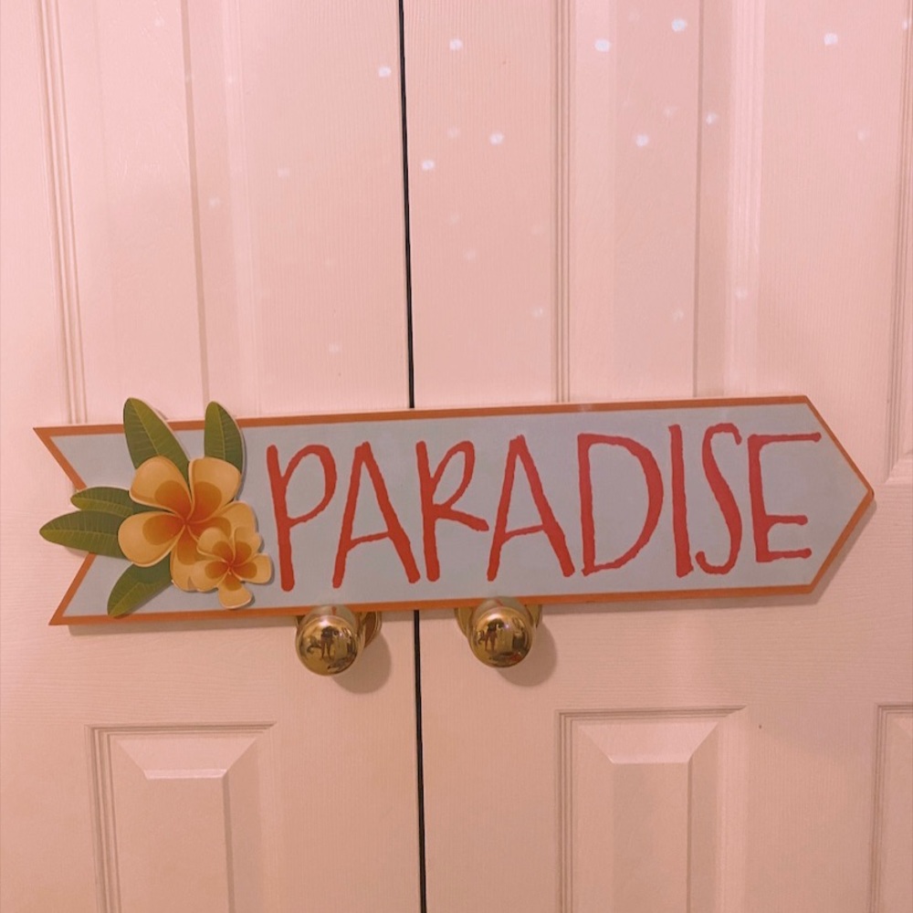 Wood Paradise Sign
